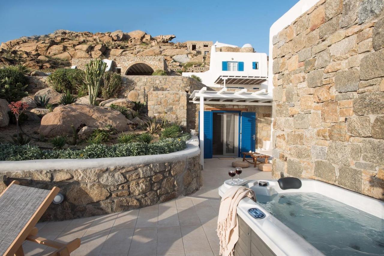 Gorgeous Studio In Cycladic Architecture Overlooking The Aegean Apartment Houlakia  Luaran gambar