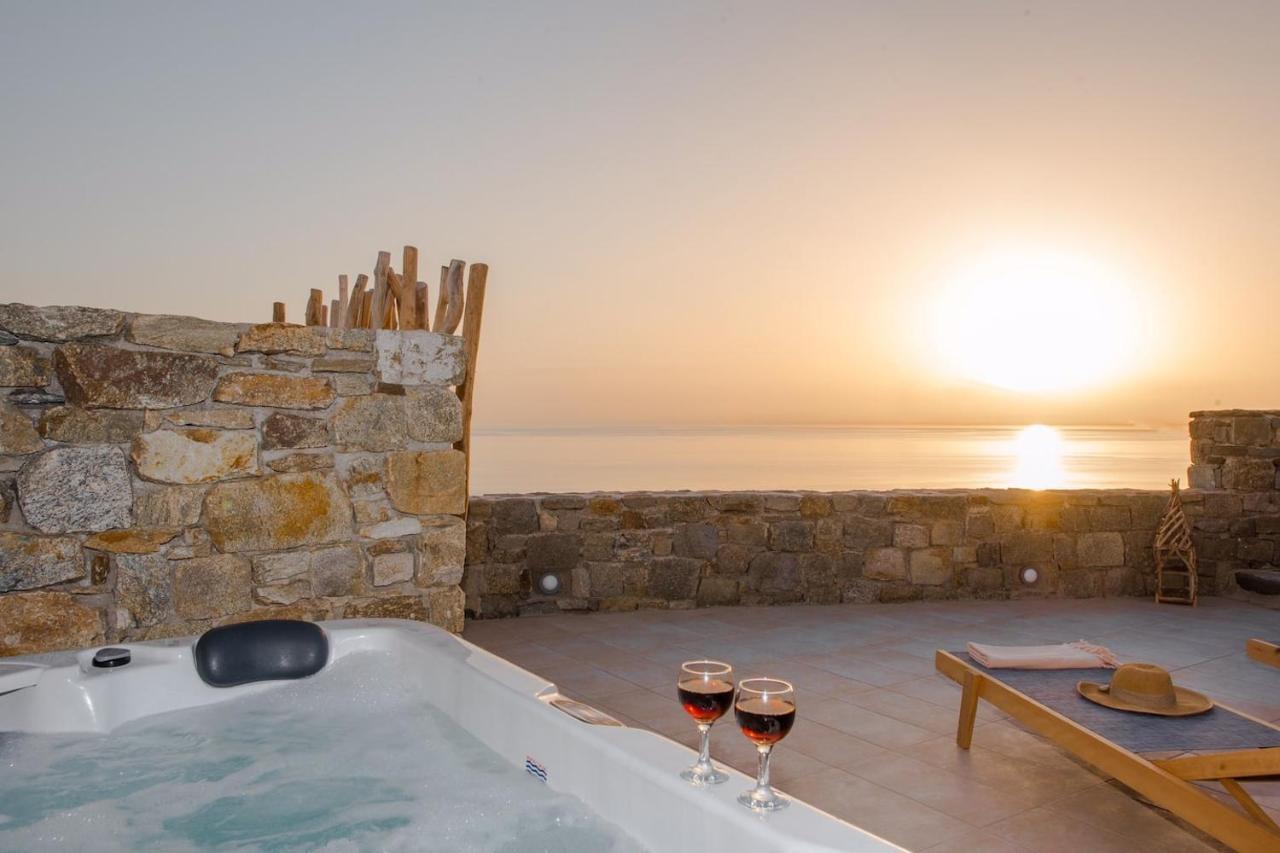 Gorgeous Studio In Cycladic Architecture Overlooking The Aegean Apartment Houlakia  Luaran gambar
