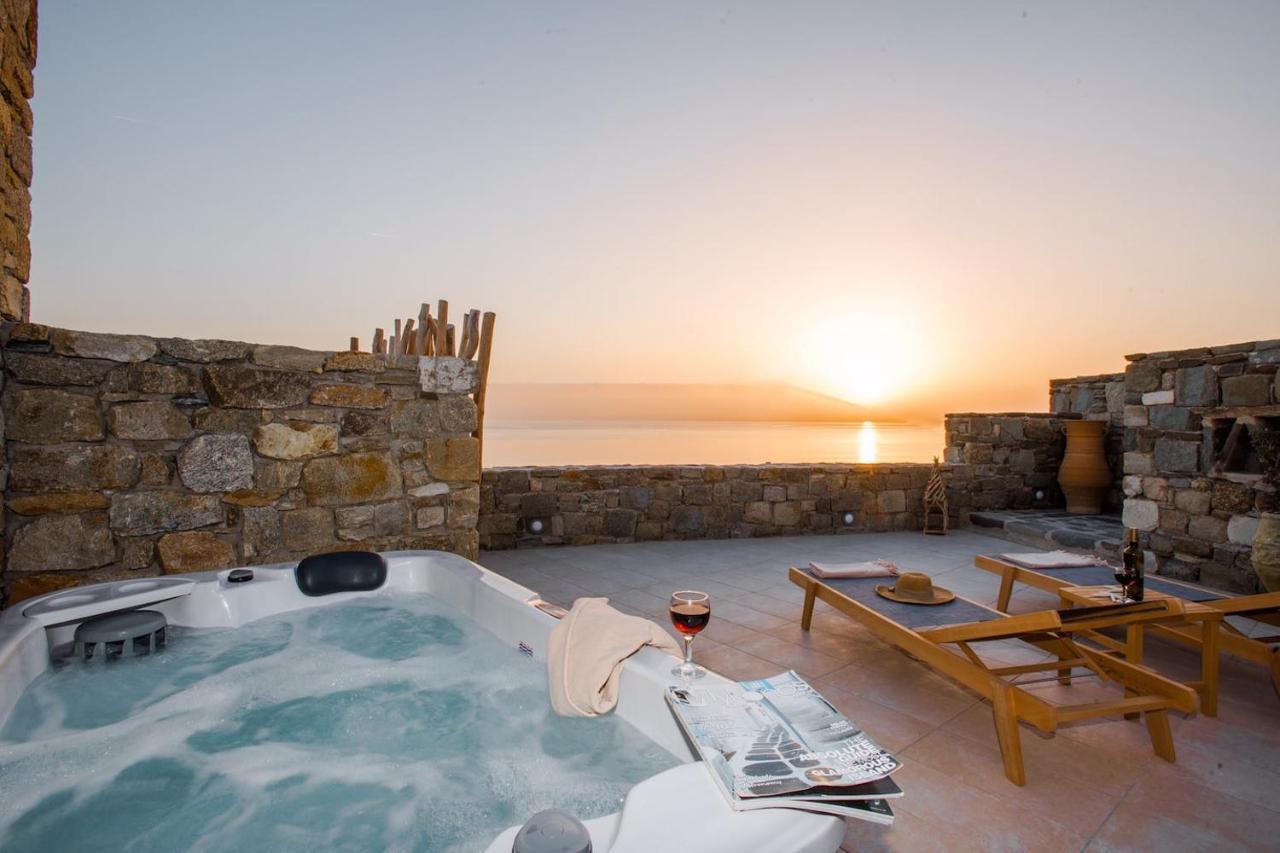 Gorgeous Studio In Cycladic Architecture Overlooking The Aegean Apartment Houlakia  Luaran gambar