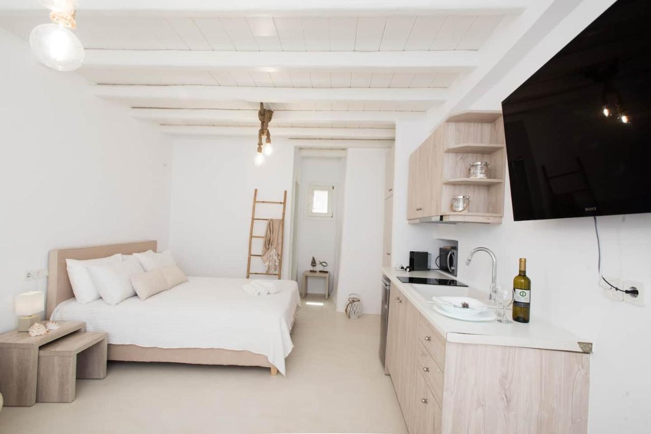 Gorgeous Studio In Cycladic Architecture Overlooking The Aegean Apartment Houlakia  Luaran gambar