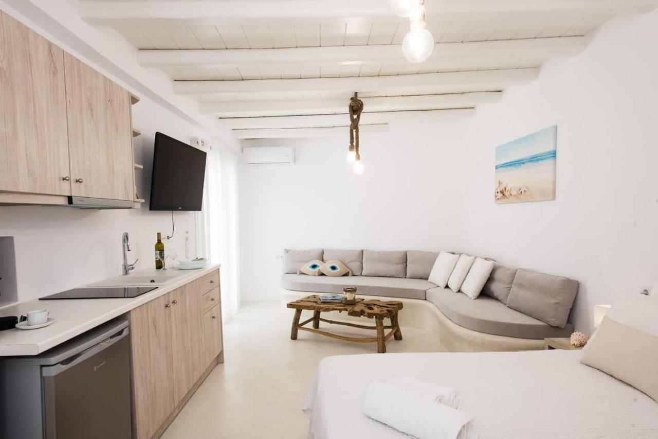 Gorgeous Studio In Cycladic Architecture Overlooking The Aegean Apartment Houlakia  Luaran gambar