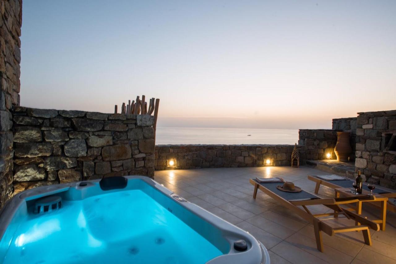 Gorgeous Studio In Cycladic Architecture Overlooking The Aegean Apartment Houlakia  Luaran gambar